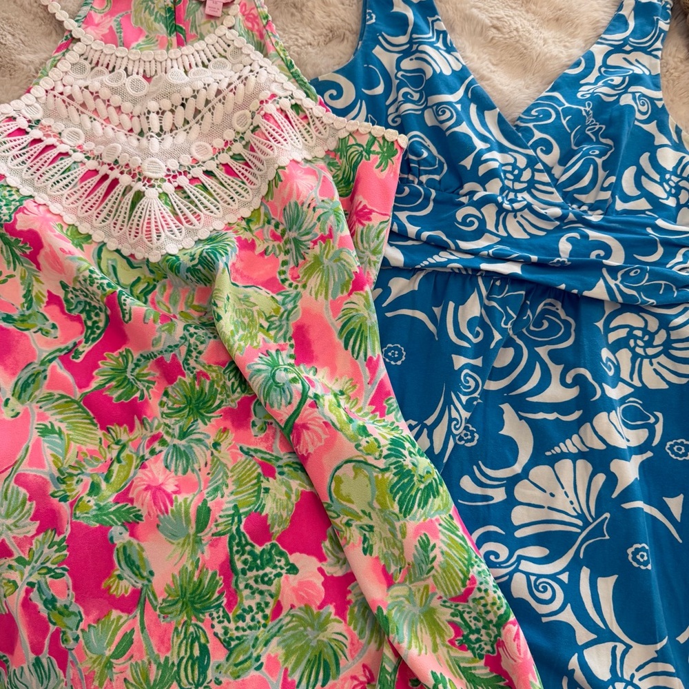 Lilly Pulitzer Dresses 10 and Large EUC